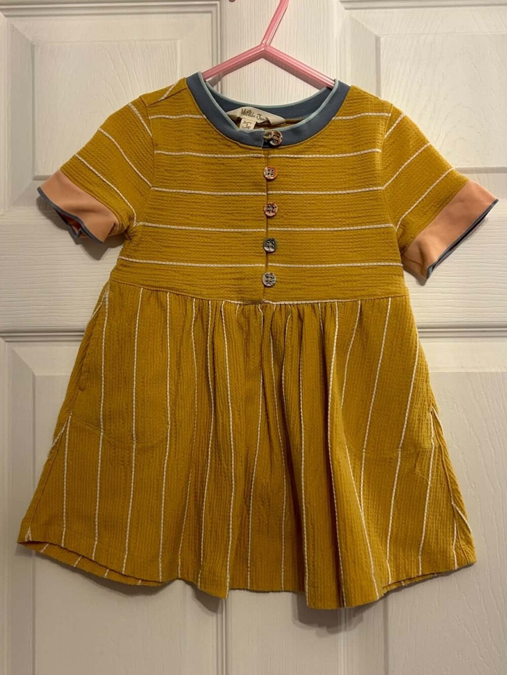 Matilda Jane Amaya Striped Waffle Dress